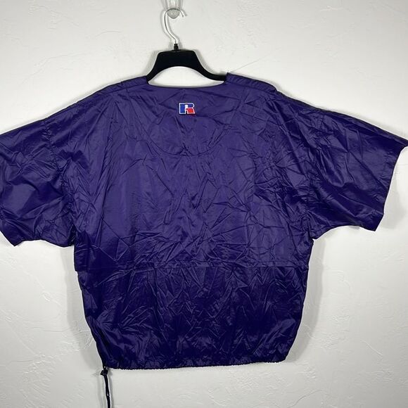 🏈Vintage TCU Horned Frogs Football Pullover SS Nylon Pullover Windbreaker Jacke - Picture 8 of 13